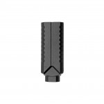 AR 9 Muzzle Diverter 1/2x36 Steel Flash Can - Black